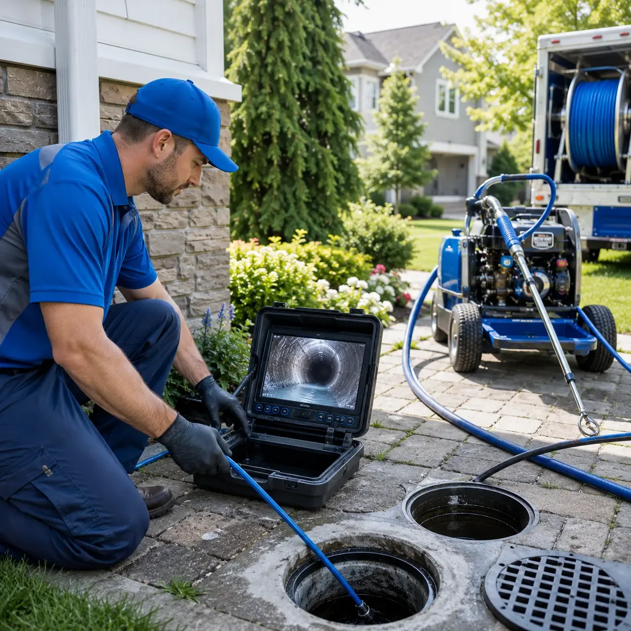 Outdoor drain cleaning professionals serving Genoa City, WI