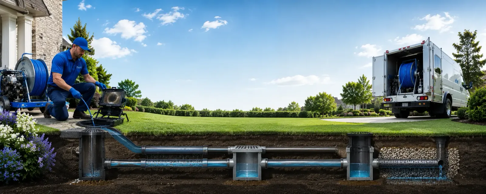 Outdoor drain cleaning information for Genoa City, WI